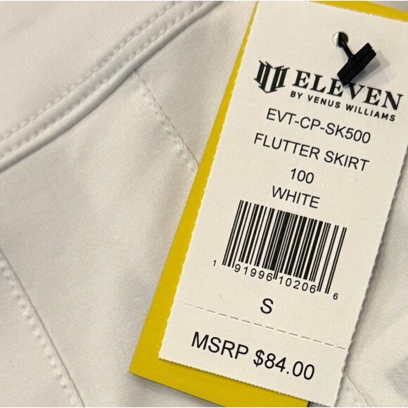 New Eleven by Venus Williams Flutter Tennis Skirt Womens Small White Golf Skort - Picture 8 of 10